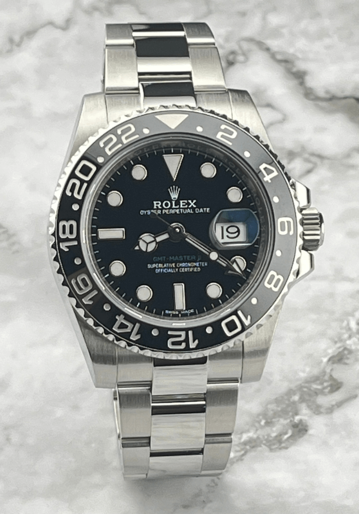 pre owned rolex gmt master ii 116710ln