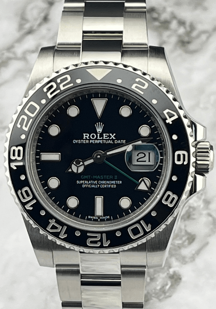 pre owned rolex gmt master ii 116710ln