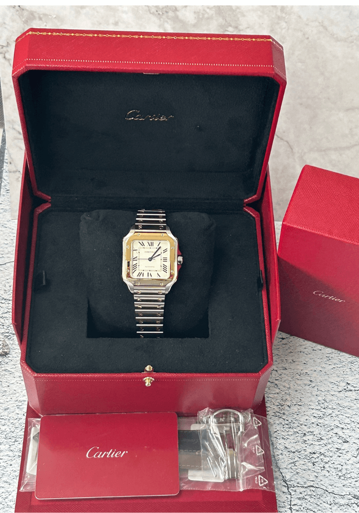 pre owned cartier santos 4075 w2sa0016